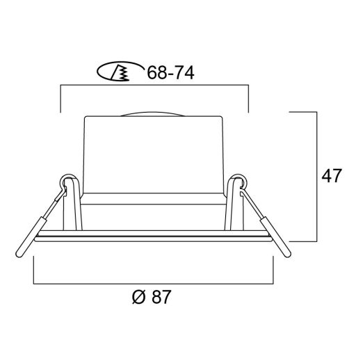 Sylvania START Spot 610lm 3CCT IP65 WH süllyeszthető LED spotlámpa 