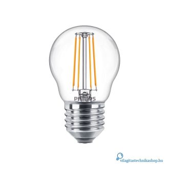   Philips CorePro LEDLuster ND 4.3-40W E27 827 P45 CL G 40W helyett kisgömb
