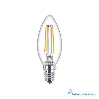   Philips CorePro LEDCandle ND 6.5-60W B35 E14 827 CL G 60W helyett gyertya izzó
