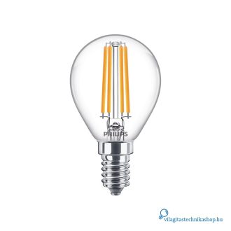   Philips CorePro LEDLuster ND 6.5-60W P45 E14 827 CL G 60W helyett kisgömb
