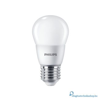   Philips CorePro lustre ND 7-60W E27 827 P48 FR meleg feher kisgomb izzo