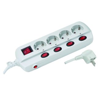 Ultratech EKT44 elosztó-hosszabbító, kapcsolóval