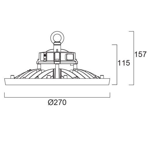 Sylvania ST HGHBY IP65 10-20KLM 2CCT WB integrált LED lámpa