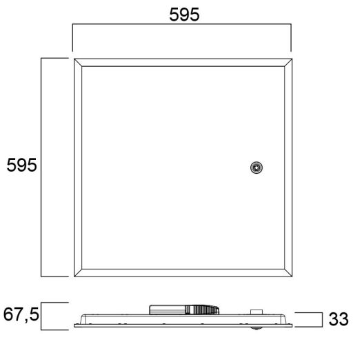 Sylvania START UGR19 600x600 4000LM 840 SSA03 LED panel