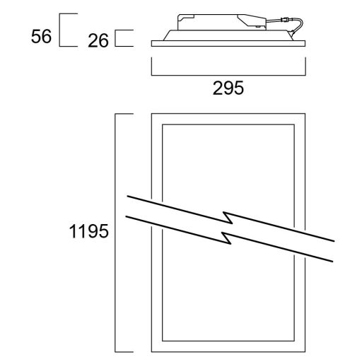 Sylvania START UGR19 1200x300 DALI 3800lm 840 LED panel