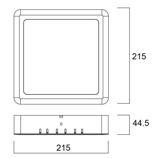 Sylvania Downlight Eco 215 Square 1650lm 840 felületre szerelhető LED lámpa