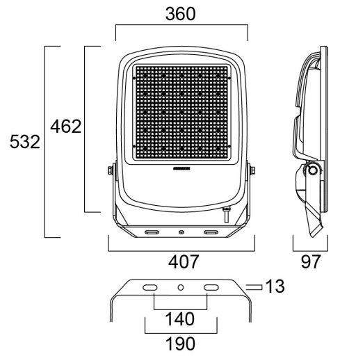 Sylvania Kalani IP66 42KLM 840 WB LED fényvető